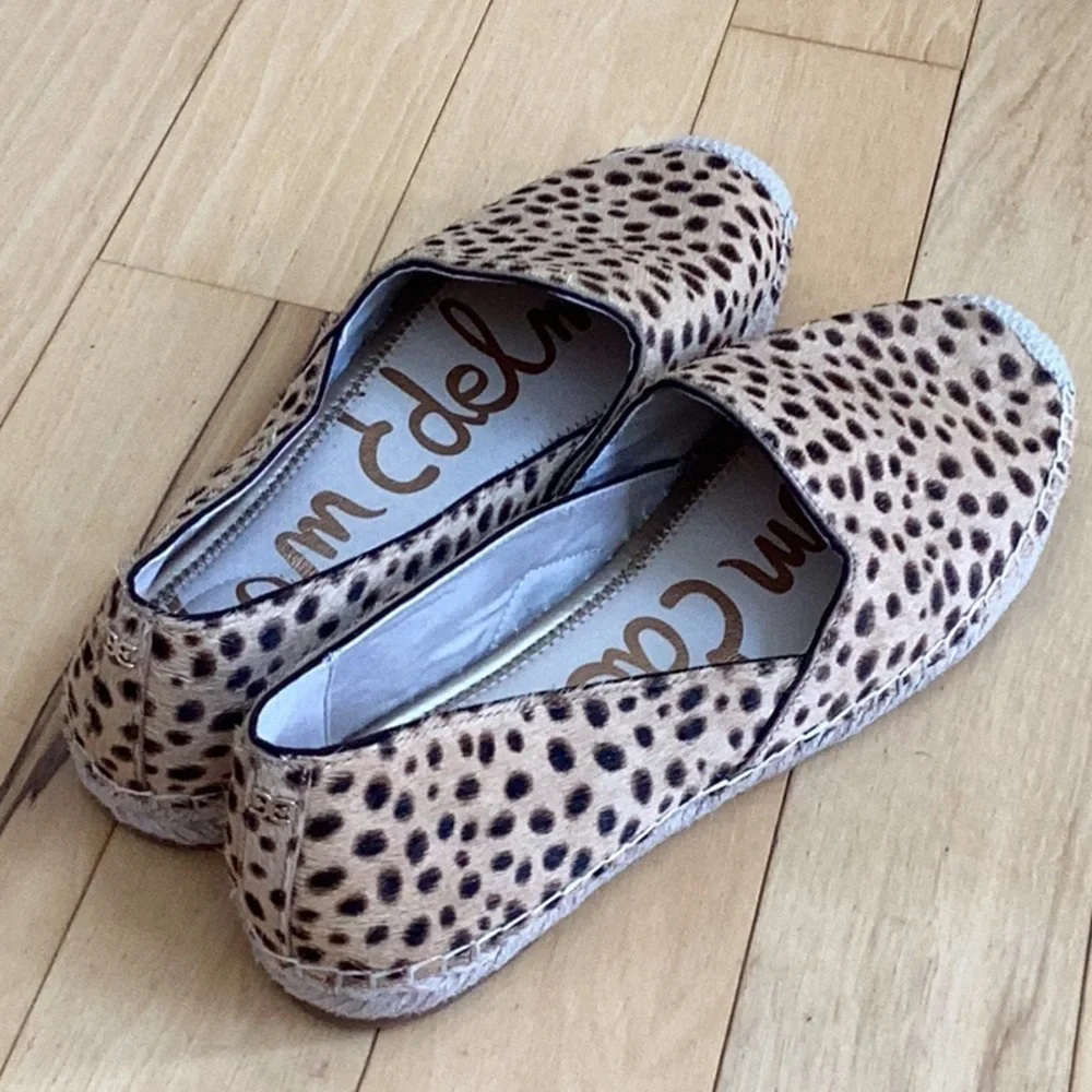 Sam Edelman Kesia animal print espadrille flats Women’s size 11.